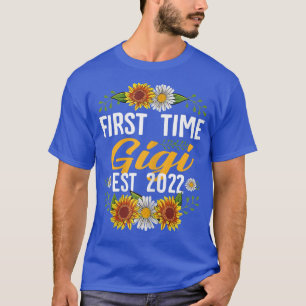 Womens First Time Gigi Est 2022 Sunflower Gift Ne T-Shirt