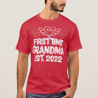 Womens First time grandma est T-Shirt