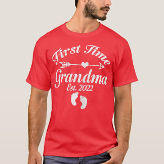 Womens First time grandma est T-Shirt