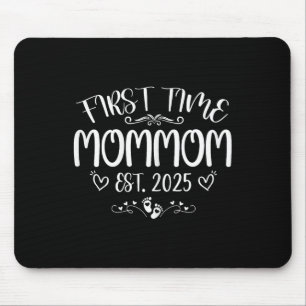 Womens First Time Mommom Est 2025 Soon To Be Mom M Mouse Mat