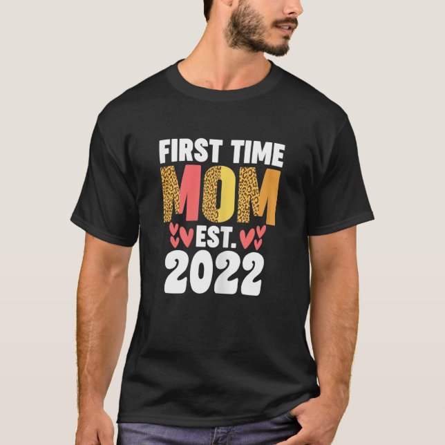 Womens first time mum est.2022 mother T-Shirt (Front)