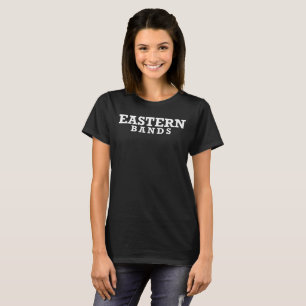 Women's FitEastern Bands Black Tee Eagle with Flag