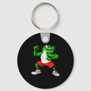 Womens Fitness Crocodile V-neck  Key Ring