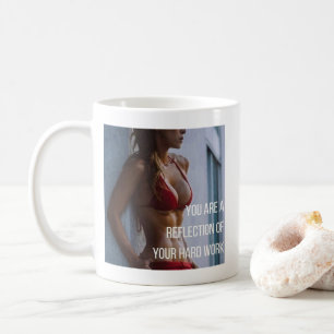 Women's Fitness Inspirational Words - Hard Work Coffee Mug