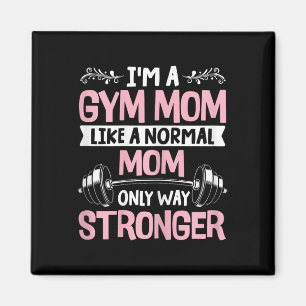 Womens Fitness Muscle Workout Exercise Gym Mum Ba Magnet