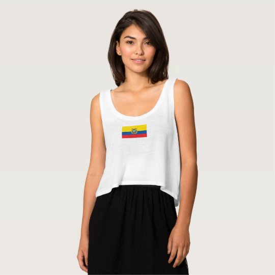 Womens Flag of Ecuador Tank Top