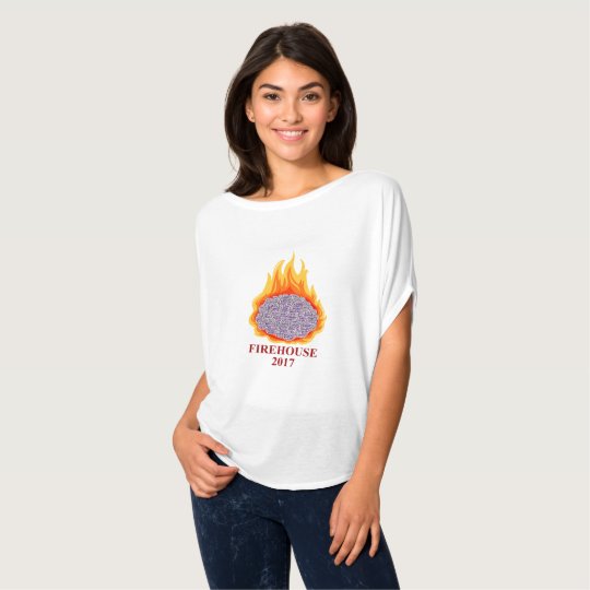 Women's Flaming Brain AMFirehouse Flowy T-Shirt