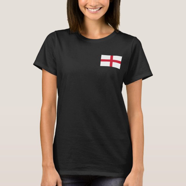 Women's  Fleece Jogger with flag of England T-Shirt (Front)