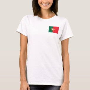 Women's  Fleece Jogger with flag of Portugal T-Shirt