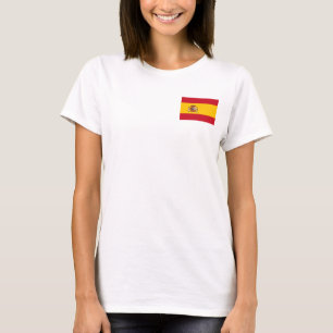 Women's  Fleece Jogger with flag of Spain T-Shirt