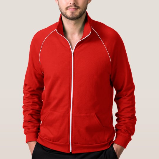 Women's Fleece Raglan Zip Hoodie Sweatshirt Red