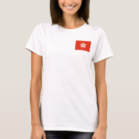 Women's Fleece Zip Jogger with flag of Hong Kong
