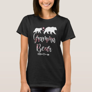 Womens Floral Bear Matching Family Outfits Gramma T-Shirt
