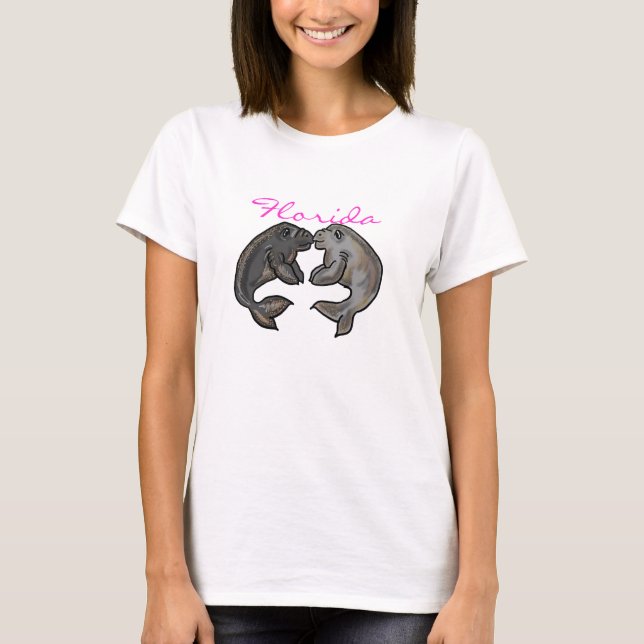 Womens Florida Manatee shirt (Front)