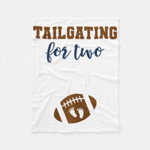 Womens Footbyll Pregnancy Announcement Shirt Fall Fleece Blanket