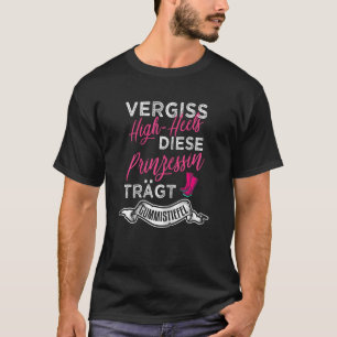 Womens Forget high heels this princess wears welli T-Shirt