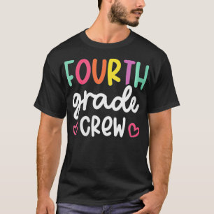Womens Fourth Grade Crew Teacher VNeck T-Shirt