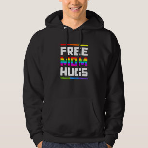 Womens Free Mum Hugs LGBT Pride Rainbow Hoodie