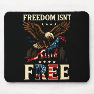 Womens freedom isn’t patriotic eagle usa veteran mouse mat