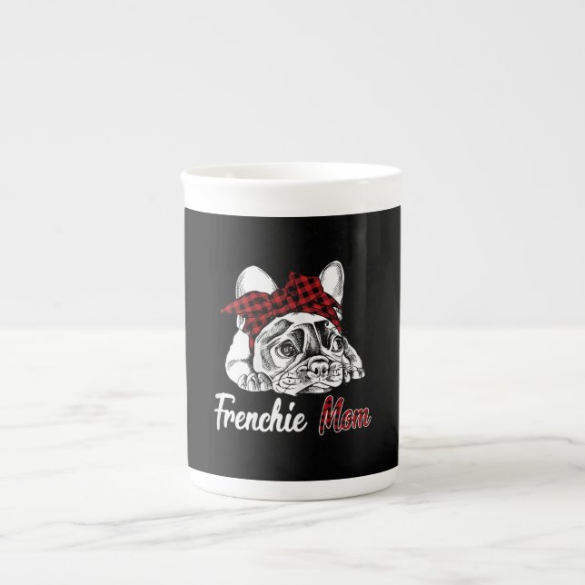 Womens Frenchie Mum Buldog Lover Gift Bone China Mug (Front)