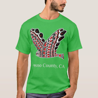 Womens Fresno County RedTailed Hawk Native America T-Shirt