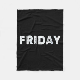 Womens Friday Days Of The Week Series Friday V-nec Fleece Blanket