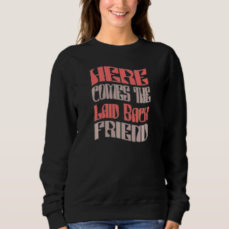 Womens  Friend Laid Back Retro Matching Bacheloret Sweatshirt