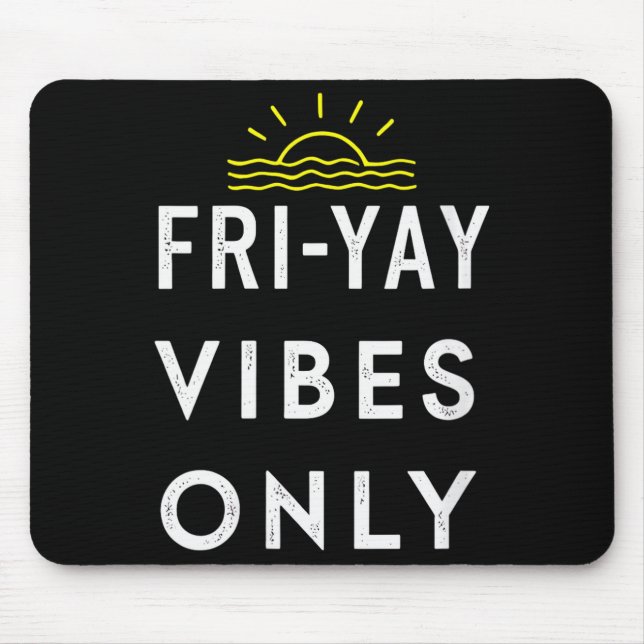 Womens Friyay Weekend Party End Of Week V-neck  Mouse Mat (Front)