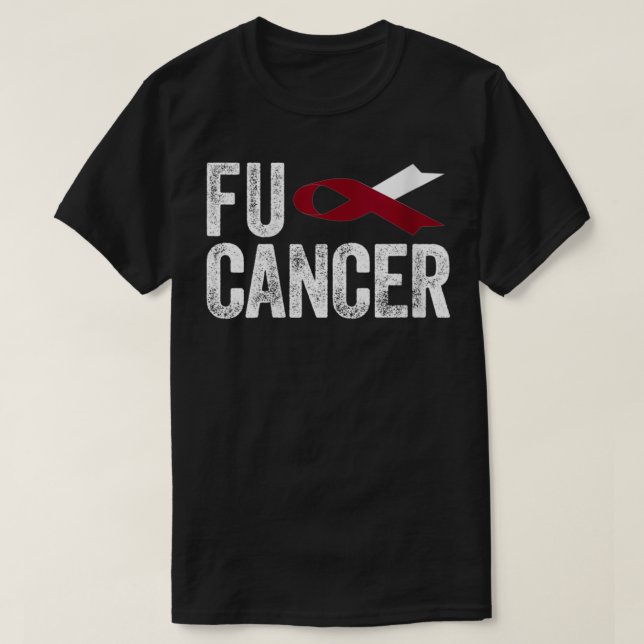 Womens Fu Cancer T   Throat Cancer Fu Oral Head Ne T-Shirt (Design Front)