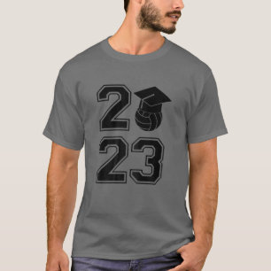 Womens FUN CLASS OF 2023 HIGH SCHOOL COLLEGE VOLLE T-Shirt