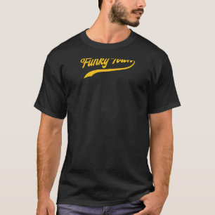 Womens FUNKY TOWN Fort Worth TX Classic Baseball S T-Shirt