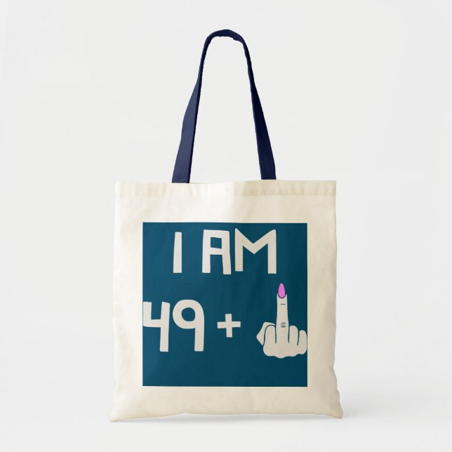 Womens Funny 50th Birthday Turning Fifty Gag For Tote Bag (Front)