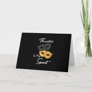 Women's Funny Actor Actress Theatre Masks Gift Card