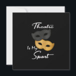 Women's Funny Actor Actress Theatre Masks Gift Thank You Card<br><div class="desc">Women's Funny Actor Actress Theatre Masks Gift</div>