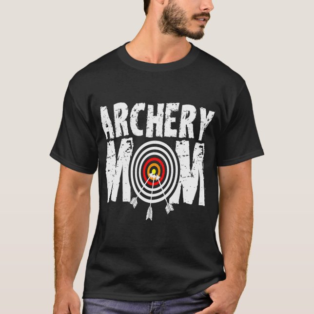Womens Funny Archery Mum Archery shooter Bow T-Shirt (Front)