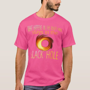 Womens Funny Astronomy Black Hole Astrophysics Gif T-Shirt