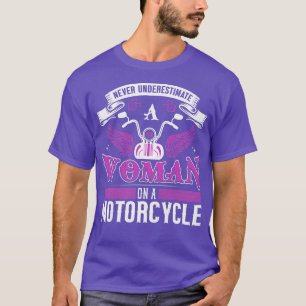 Womens Funny Biker Woman Biker Accessories Motorcy T-Shirt