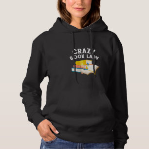 Womens Funny Book Women Girls Book Lover Bookworm Hoodie