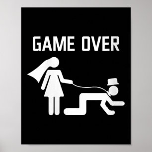 Womens Funny Bride Groom Wedding Bachelor Bachelor Poster