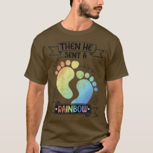Womens Funny Christian Pregnancy From God Then He  T-Shirt