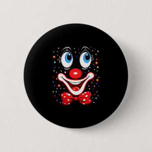 Women's funny clown costumes for children carnival 6 cm round badge