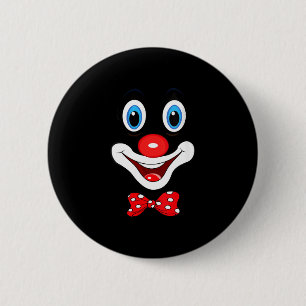 Women's funny clown costumes for children carnival 6 cm round badge