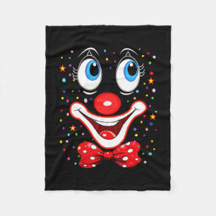 Women's funny clown costumes for children carnival fleece blanket
