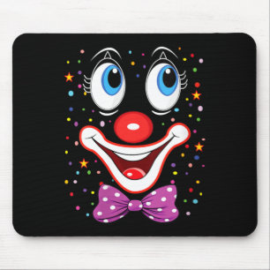 Womens Funny Clown Costumes for Children Carnival Mouse Mat