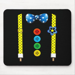 Women's funny clown costumes for children carnival mouse mat