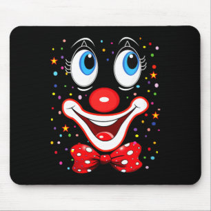 Women's funny clown costumes for children carnival mouse mat