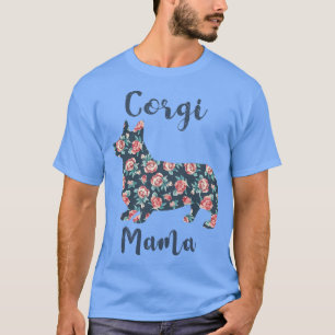 Womens Funny Corgi Gifts For Lovers Cute Corgi Mam T-Shirt