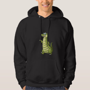 Womens Funny Crocodile For Men Women Kids Alligato Hoodie