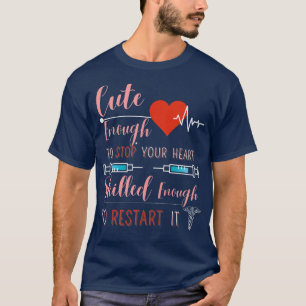 Womens Funny Cute Nurse T-Shirt