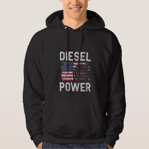 Womens Funny Diesel Mechanic Diesel Power Hoodie